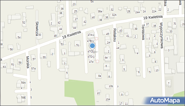 Rybie, 19 Kwietnia, 47f, mapa Rybie