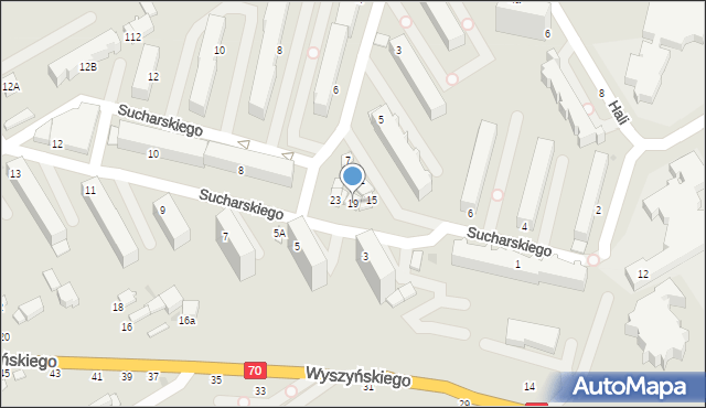 Skierniewice, 19 Lutego, 19, mapa Skierniewic