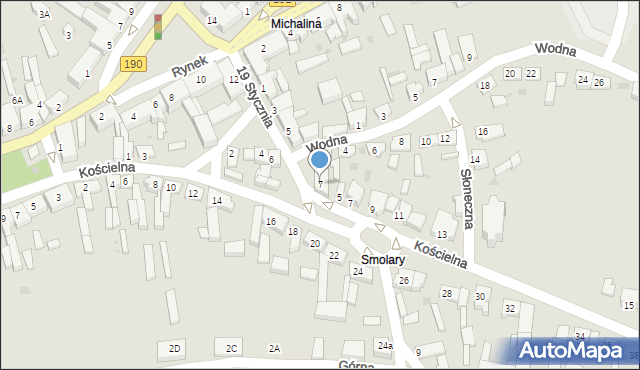 Szamocin, 19 Stycznia, 7, mapa Szamocin