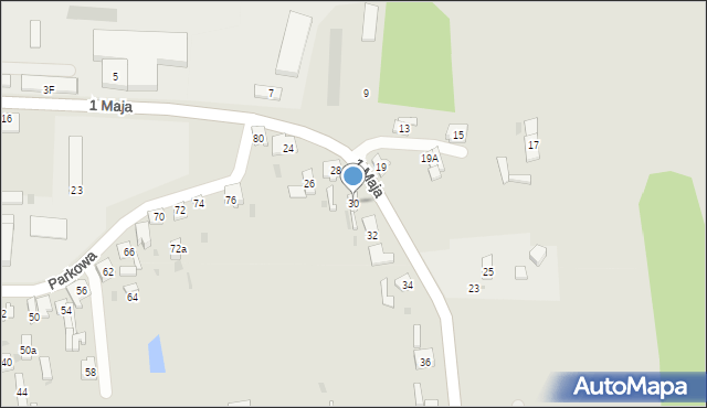 Blachownia, 1 Maja, 30, mapa Blachownia