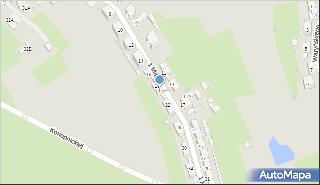 Boguszów-Gorce, 1 Maja, 20, mapa Boguszów-Gorce