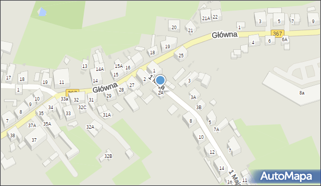 Boguszów-Gorce, 1 Maja, 2A, mapa Boguszów-Gorce