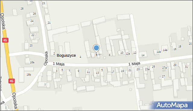 Boguszyce, 1 Maja, 6, mapa Boguszyce