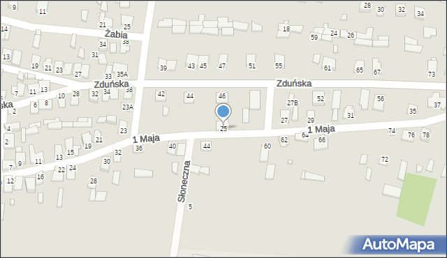 Chorzele, 1 Maja, 25, mapa Chorzele