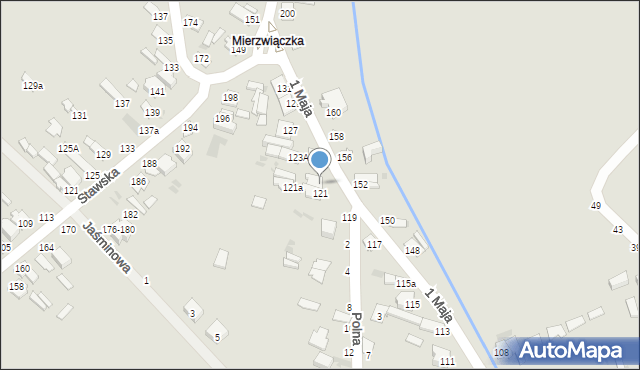 Dęblin, 1 Maja, 123, mapa Dęblin