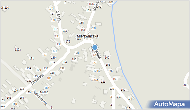 Dęblin, 1 Maja, 129, mapa Dęblin