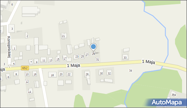 Filipów, 1 Maja, 29, mapa Filipów