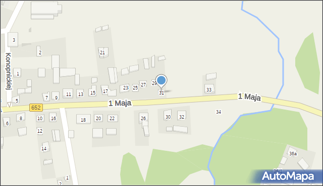 Filipów, 1 Maja, 31, mapa Filipów