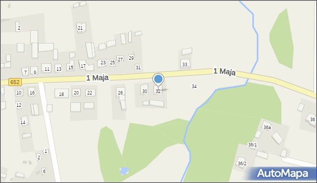 Filipów, 1 Maja, 32, mapa Filipów