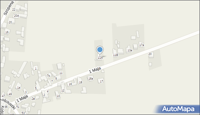 Góra Siewierska, 1 Maja, 11A, mapa Góra Siewierska