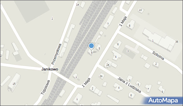 Janikowo, 1 Maja, 3, mapa Janikowo