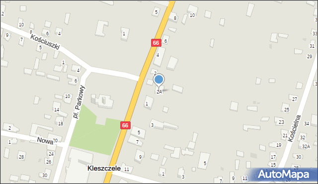 Kleszczele, 1 Maja, 2A, mapa Kleszczele