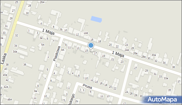 Konstantynów Łódzki, 1 Maja, 15a, mapa Konstantynów Łódzki