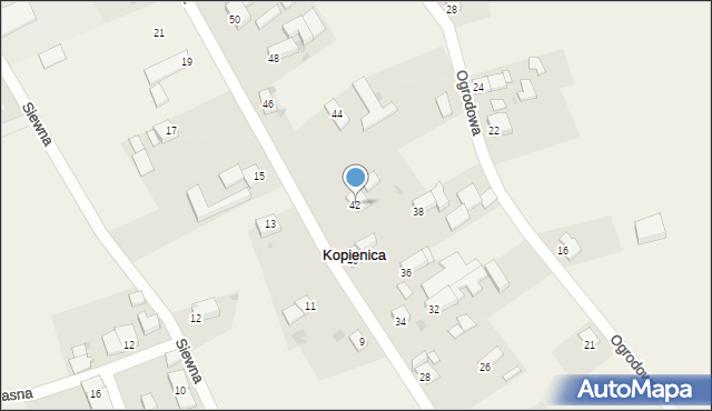 Kopienica, 1 Maja, 42, mapa Kopienica