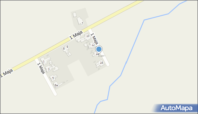 Krzanowice, 1 Maja, 15, mapa Krzanowice