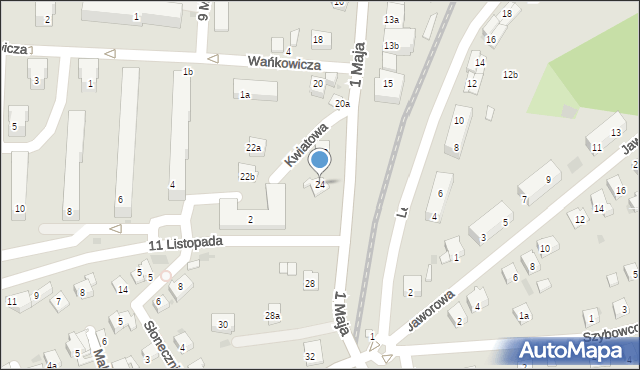 Libiąż, 1 Maja, 24, mapa Libiąż