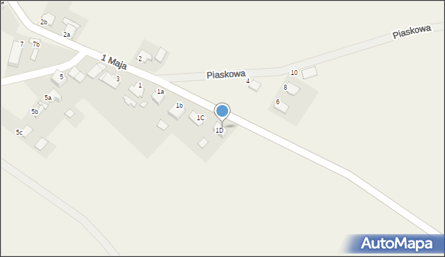 Ligota Czamborowa, 1 Maja, 1f, mapa Ligota Czamborowa