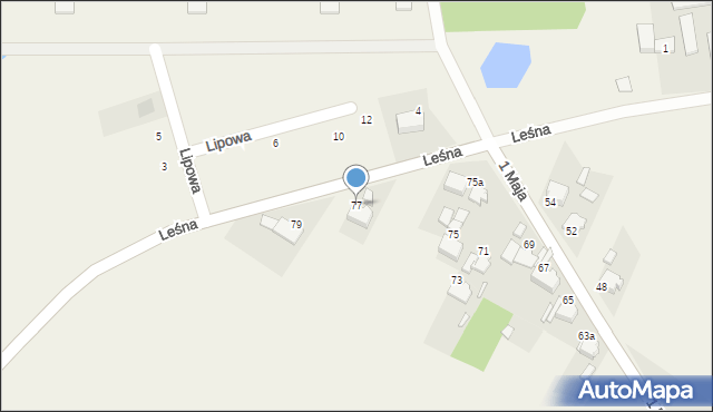 Ligota Czamborowa, 1 Maja, 77, mapa Ligota Czamborowa