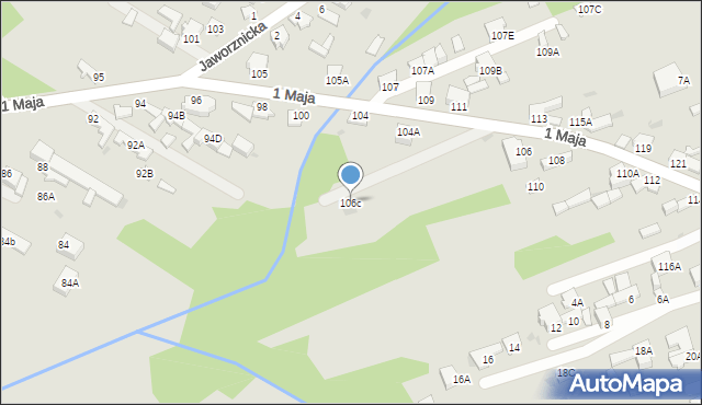 Myszków, 1 Maja, 106c, mapa Myszków