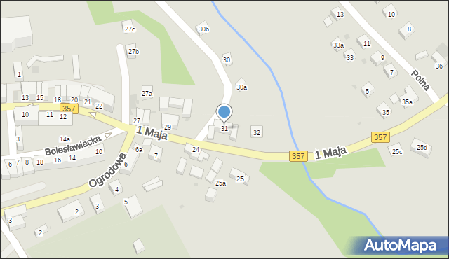 Nowogrodziec, 1 Maja, 31, mapa Nowogrodziec