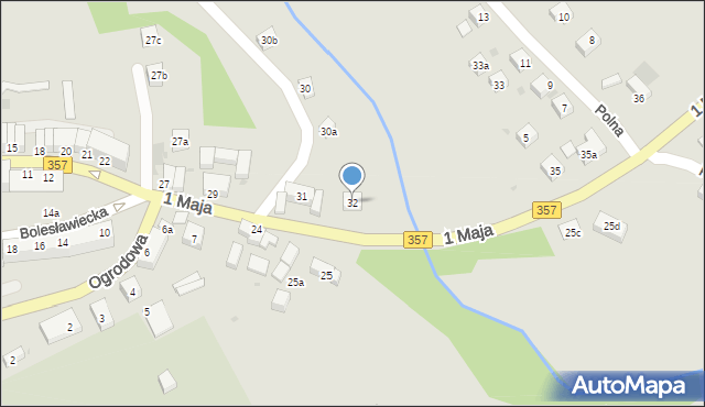 Nowogrodziec, 1 Maja, 32, mapa Nowogrodziec