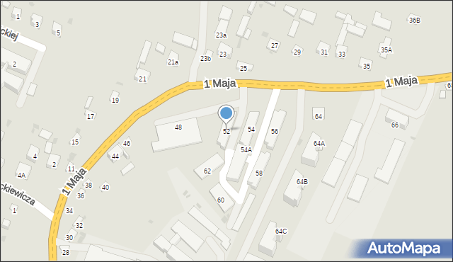 Opatów, 1 Maja, 52, mapa Opatów