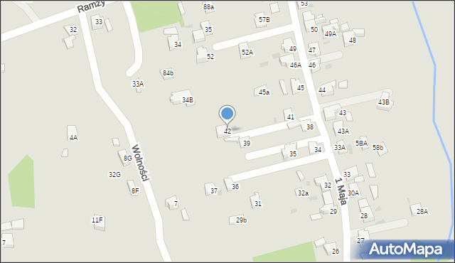 Orzesze, 1 Maja, 42, mapa Orzesze