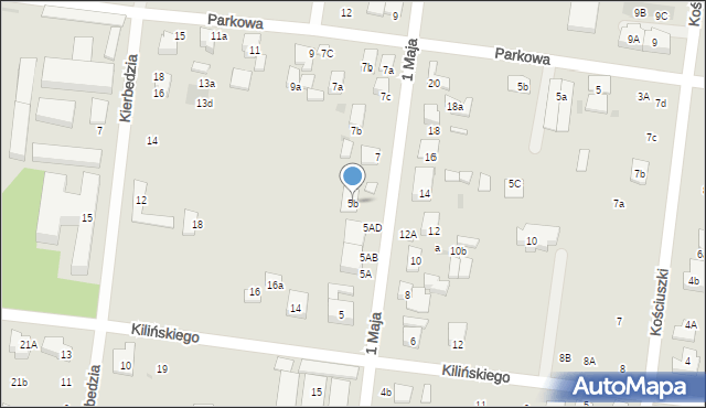 Ożarów Mazowiecki, 1 Maja, 5b, mapa Ożarów Mazowiecki