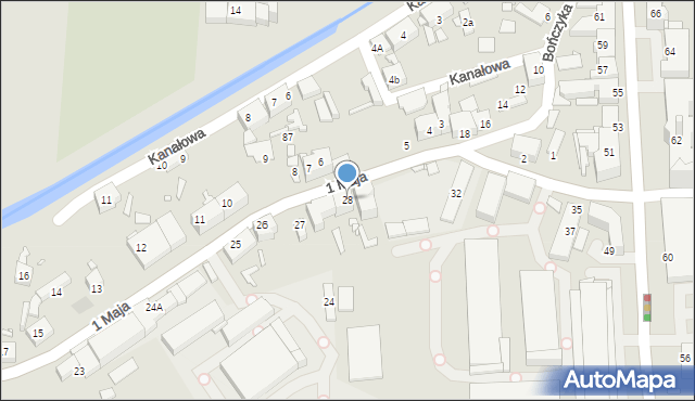 Piekary Śląskie, 1 Maja, 28, mapa Piekary Śląskie