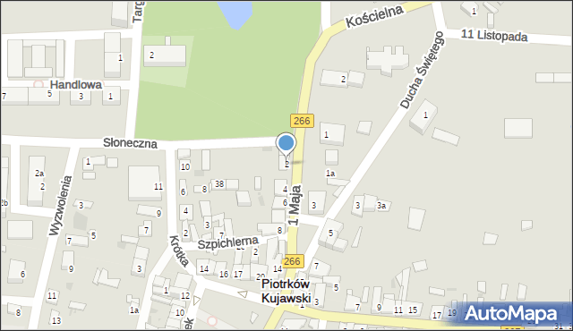 Piotrków Kujawski, 1 Maja, 2, mapa Piotrków Kujawski