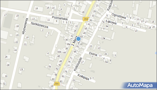 Piotrków Kujawski, 1 Maja, 59, mapa Piotrków Kujawski