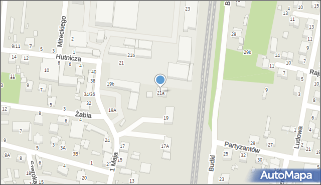 Piotrków Trybunalski, 1 Maja, 21a, mapa Piotrków Trybunalski