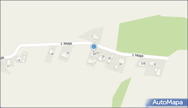 Piotrówka, 1 Maja, 24, mapa Piotrówka