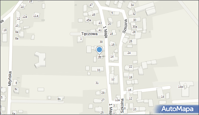 Pokrzywnica, 1 Maja, 35, mapa Pokrzywnica