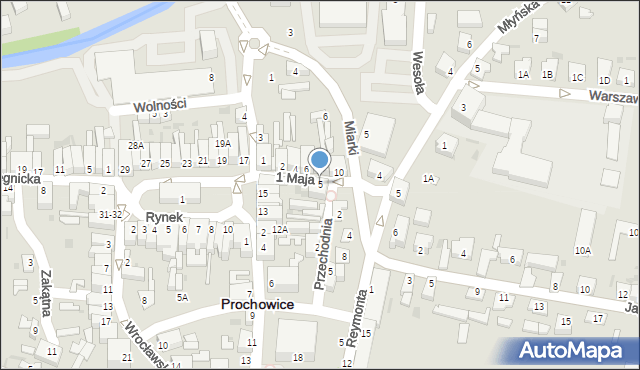 Prochowice, 1 Maja, 5, mapa Prochowice