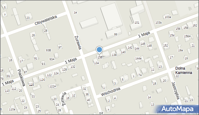 Skarżysko-Kamienna, 1 Maja, 136, mapa Skarżysko-Kamienna