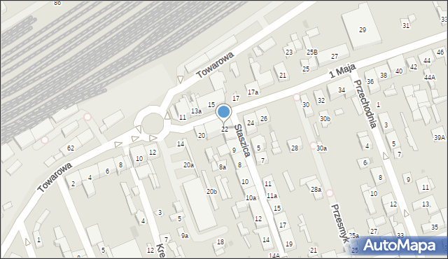 Skarżysko-Kamienna, 1 Maja, 22, mapa Skarżysko-Kamienna