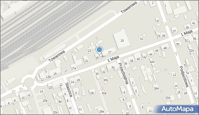 Skarżysko-Kamienna, 1 Maja, 25a, mapa Skarżysko-Kamienna