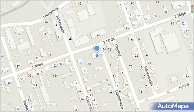 Skarżysko-Kamienna, 1 Maja, 68, mapa Skarżysko-Kamienna