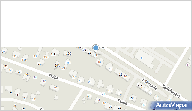 Środa Wielkopolska, 1 Sierpnia, 19, mapa Środa Wielkopolska