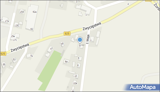 Stanowice, 1 Maja, 4, mapa Stanowice