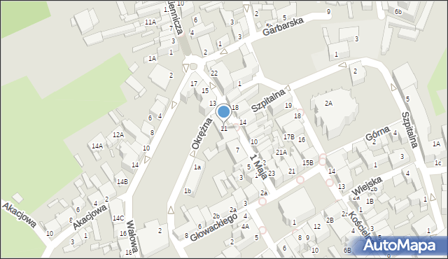 Świebodzin, 1 Maja, 11, mapa Świebodzin