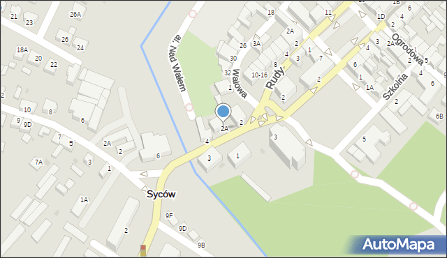 Syców, 1 Maja, 2A, mapa Syców