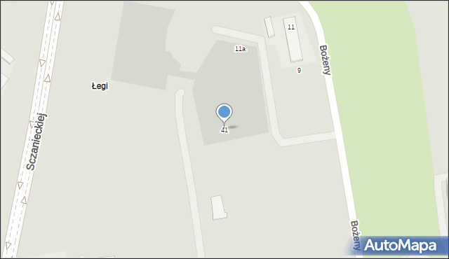 Szczecin, 1 Maja, 41, mapa Szczecina