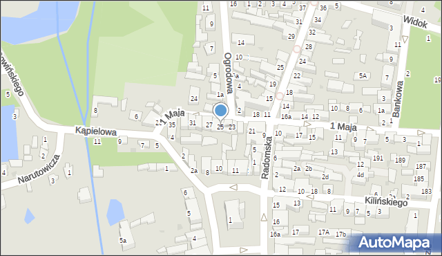 Szydłowiec, 1 Maja, 25, mapa Szydłowiec