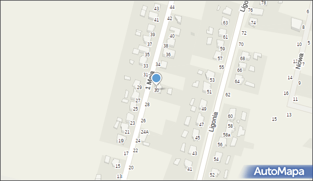 Szymiszów, 1 Maja, 30, mapa Szymiszów