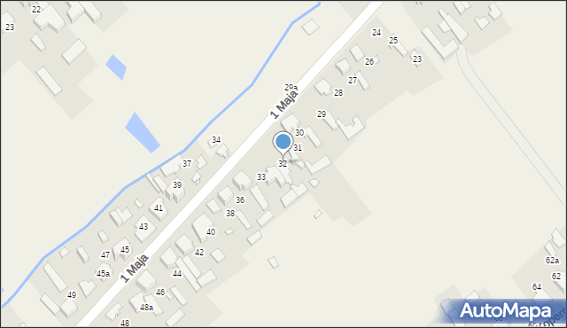 Truskolasy, 1 Maja, 32, mapa Truskolasy