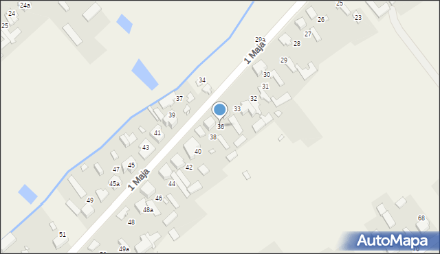 Truskolasy, 1 Maja, 36, mapa Truskolasy