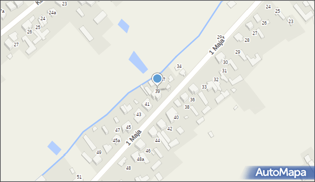 Truskolasy, 1 Maja, 39, mapa Truskolasy