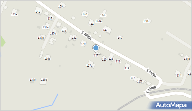 Trzebinia, 1 Maja, 127, mapa Trzebinia